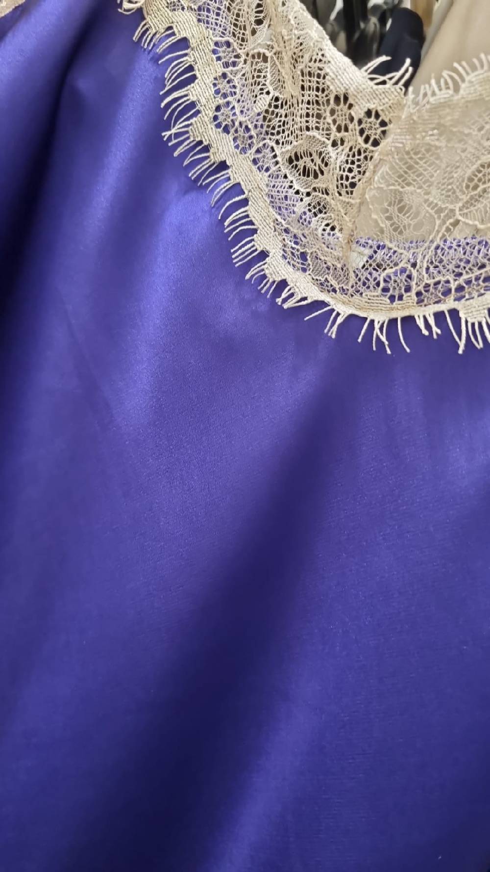 Le Chicche Top Satin e Pizzo Vendita Calda