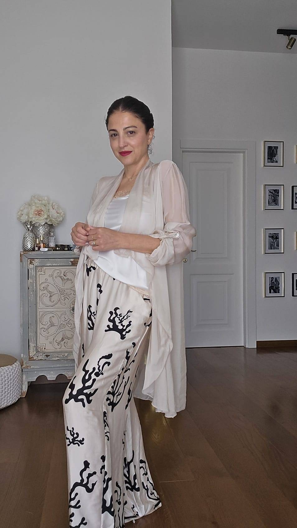Le Chicche Top Satin e Pizzo Vendita Calda