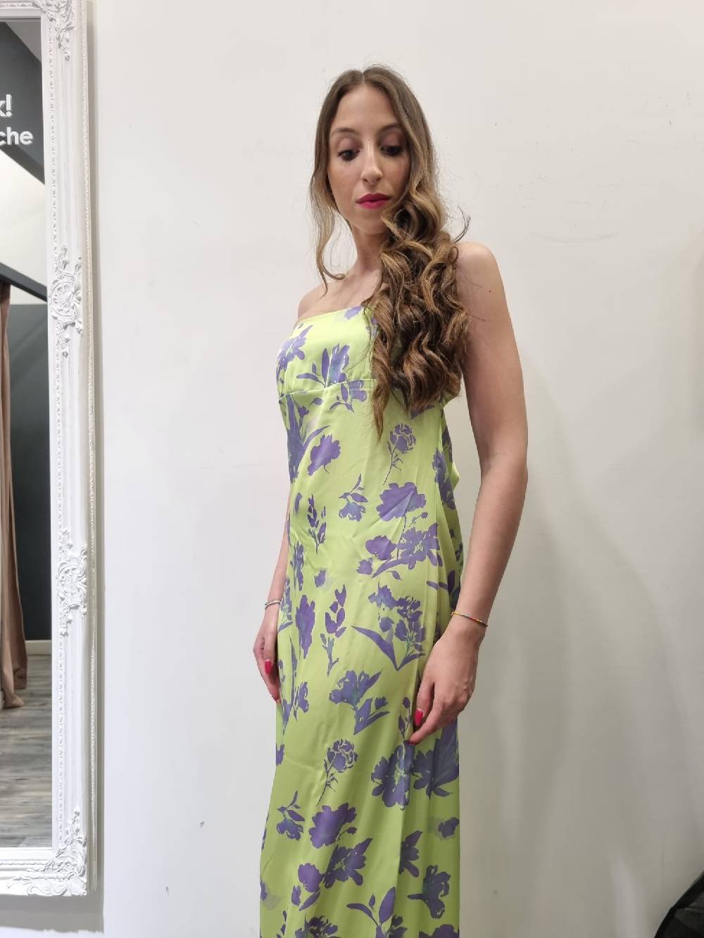 Le Chicche Abito Lime e Viola Italy