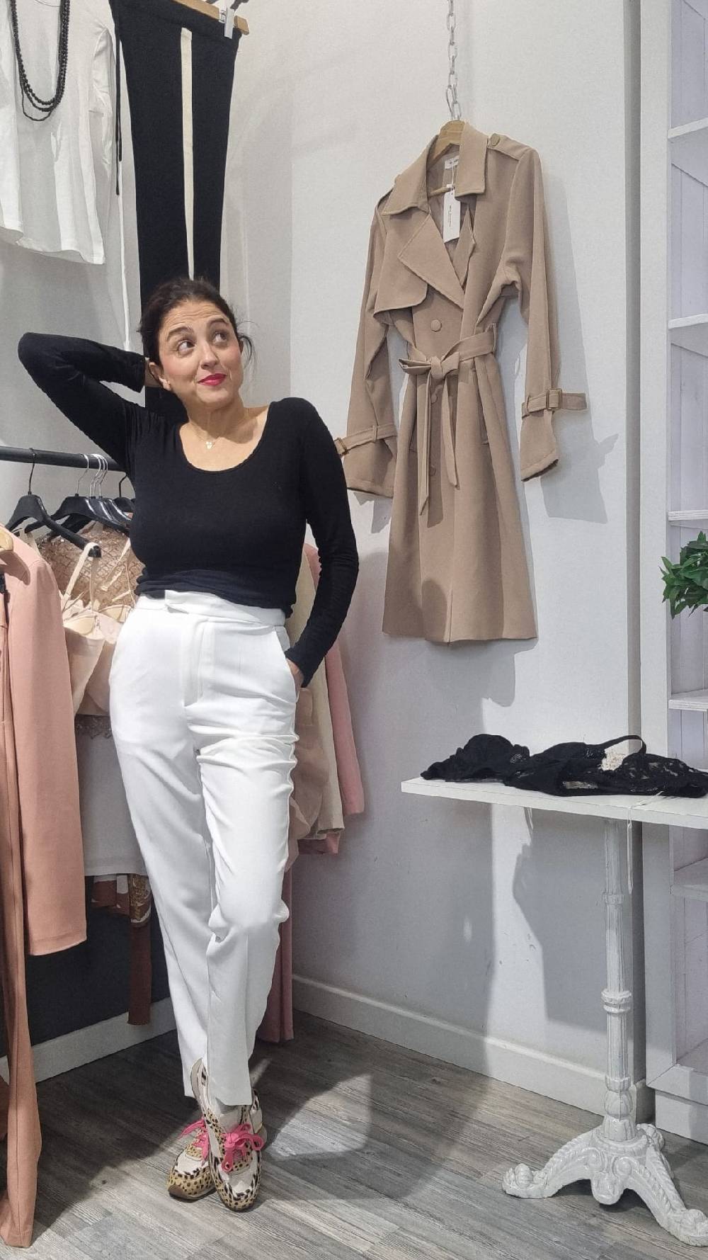 Le Chicche Tailleur Bianco Giacca Italy