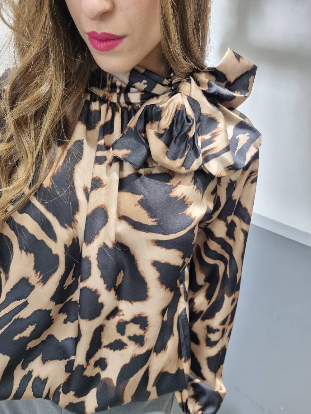 Le Chicche Blusa Fiocco Fantasia Spedizione Gratuita