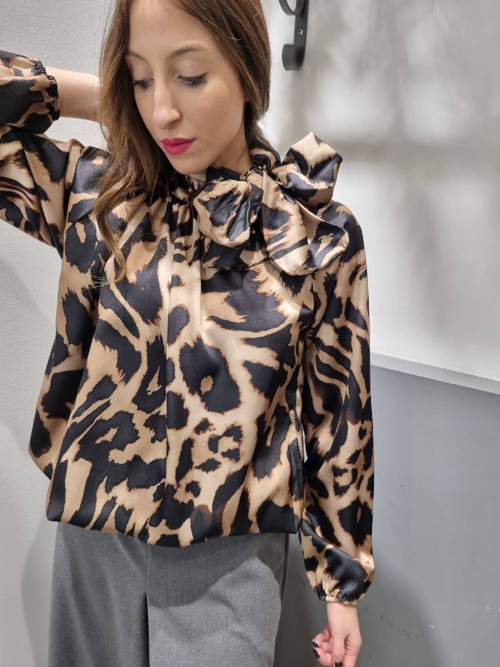 Le Chicche Blusa Fiocco Fantasia Spedizione Gratuita