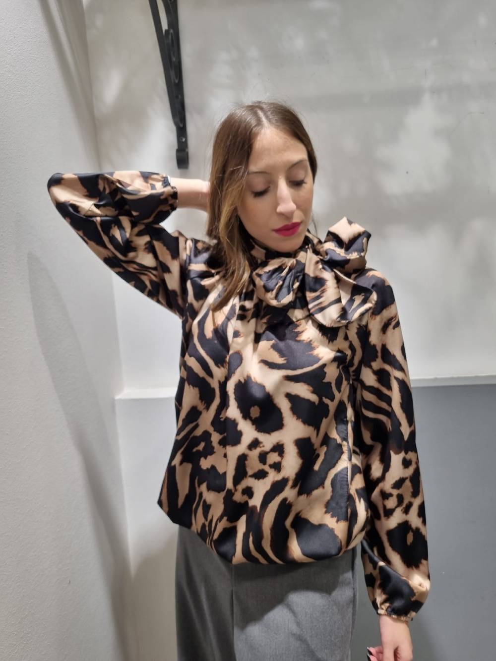 Le Chicche Blusa Fiocco Fantasia Spedizione Gratuita