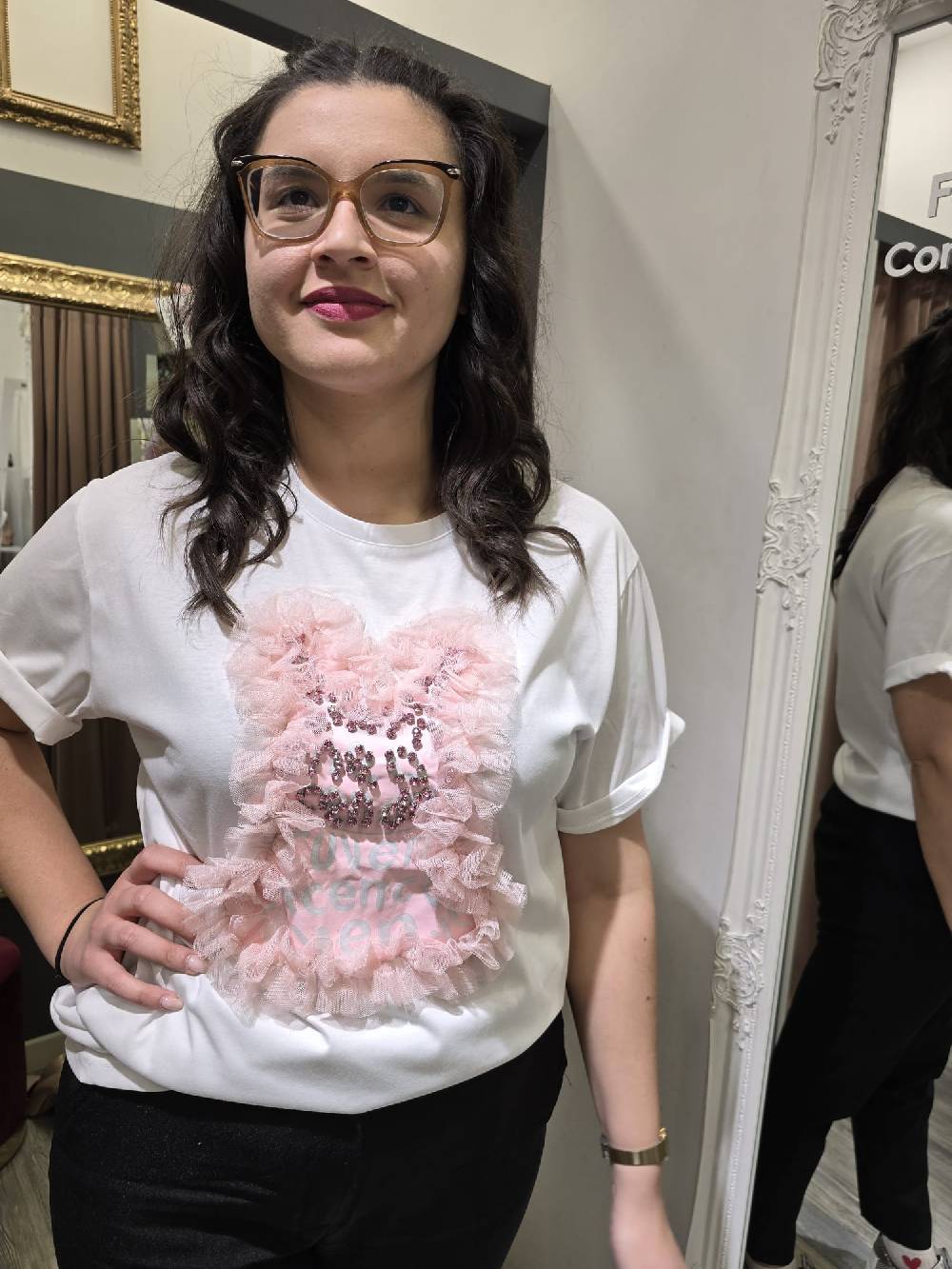 Le Chicche T-shirt Orso Rosa Italia