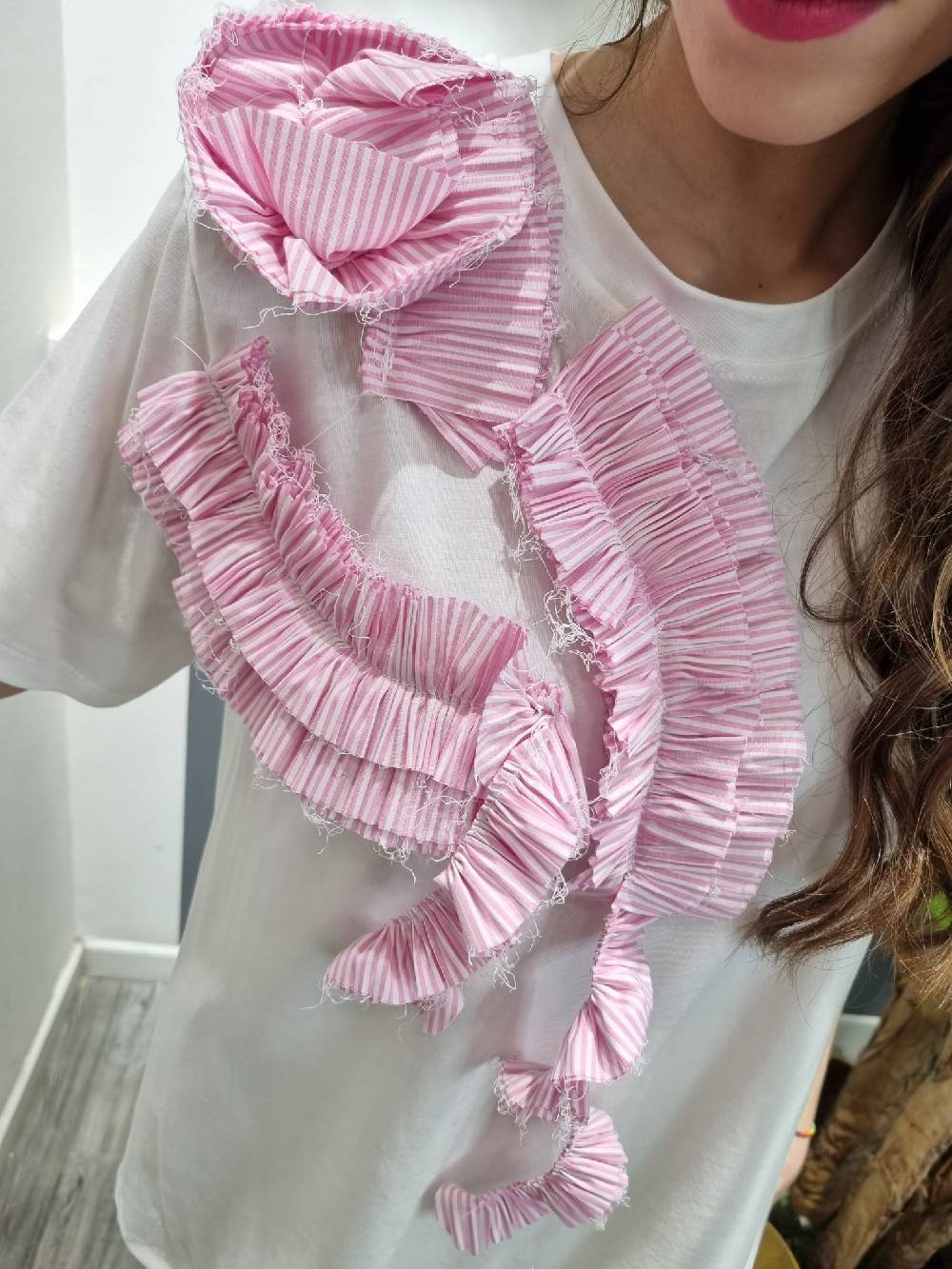 Le Chicche T-shirt Rouches Spedizione Gratuita