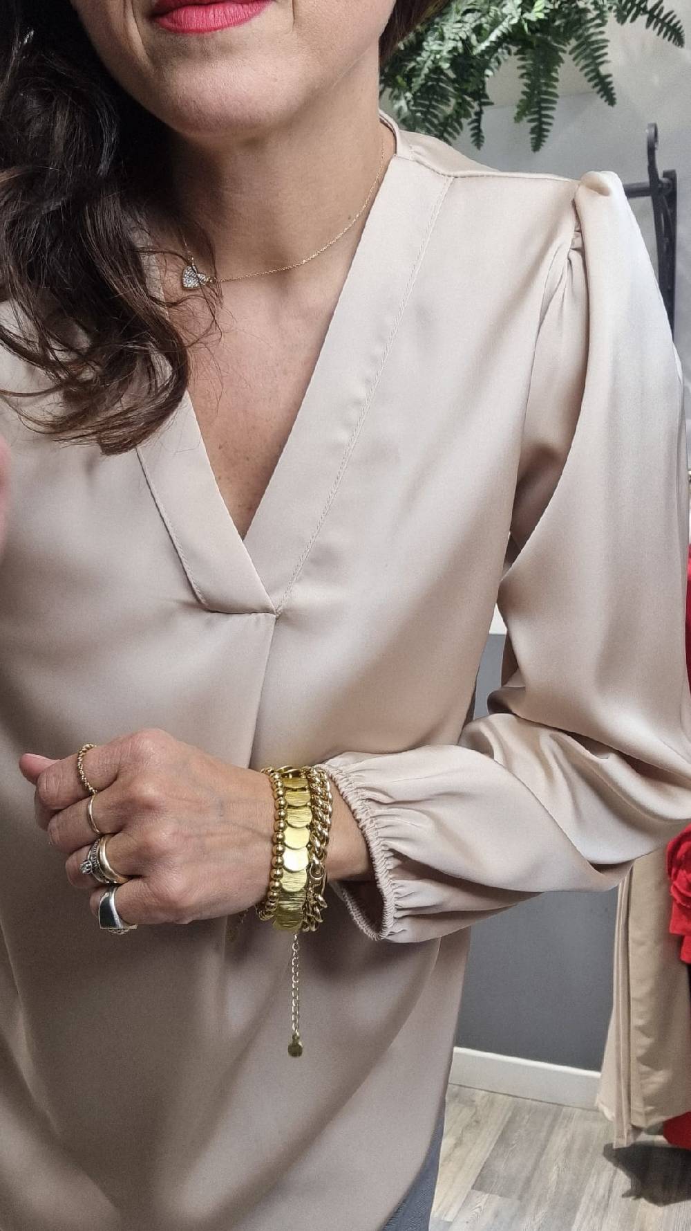 Le Chicche Camicia Champagne Presa