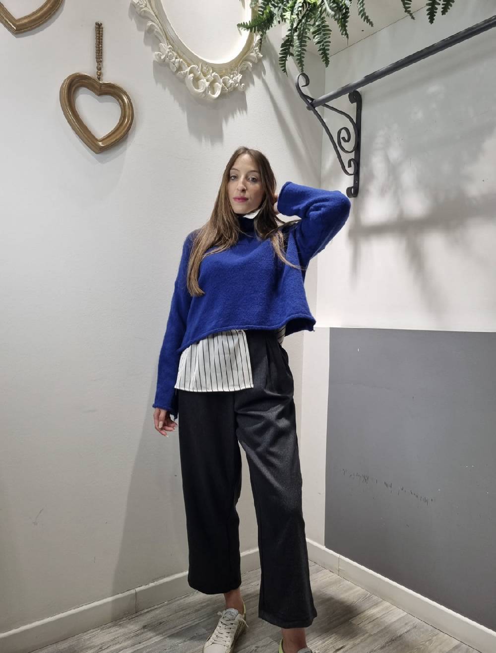 Le Chicche Pull Indaco Sconto