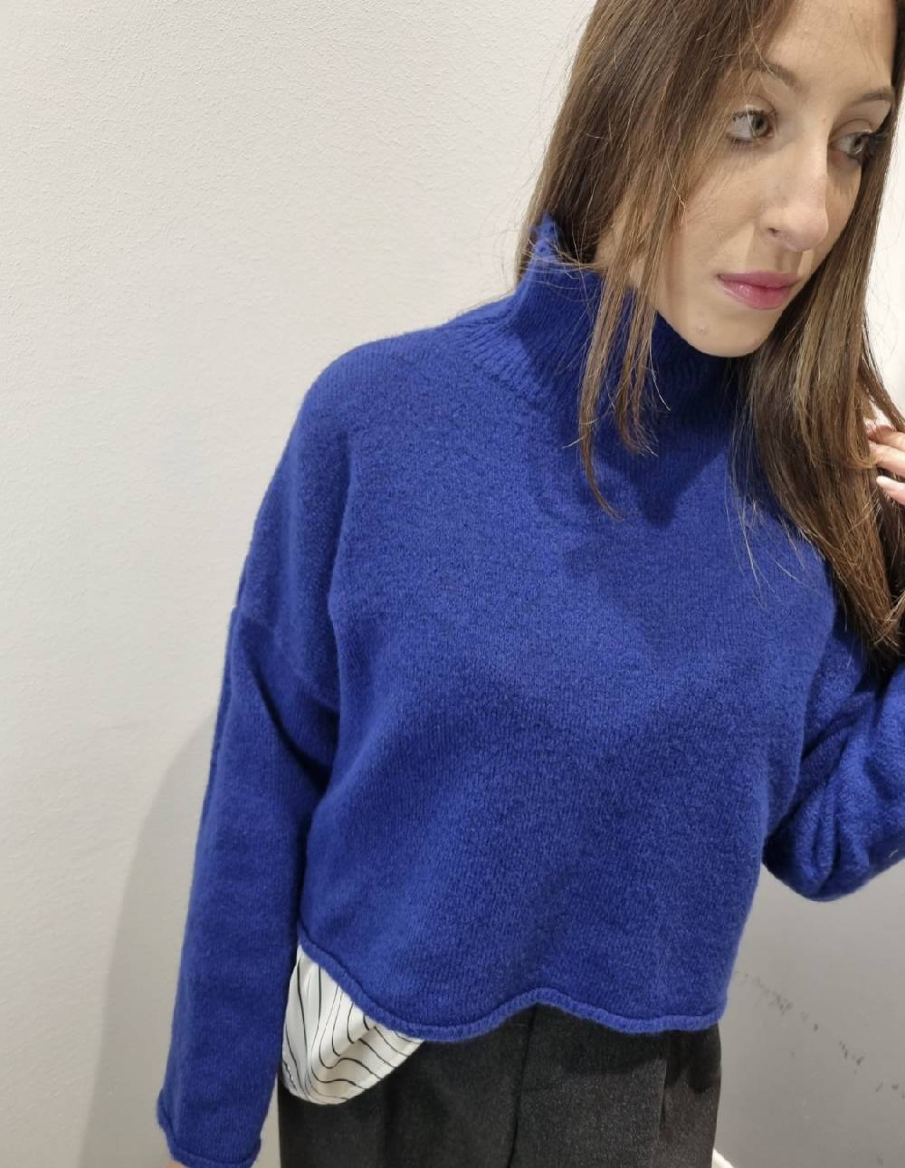 Le Chicche Pull Indaco Sconto