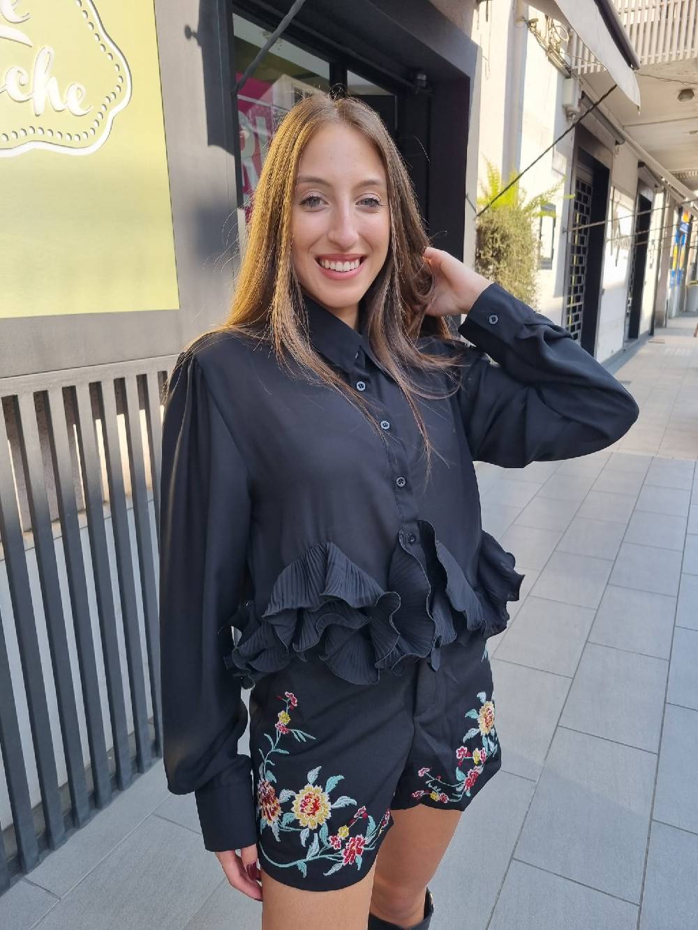 Le Chicche Shorts Flowers Vendita Calda