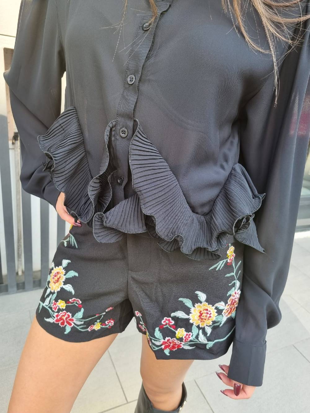 Le Chicche Shorts Flowers Vendita Calda