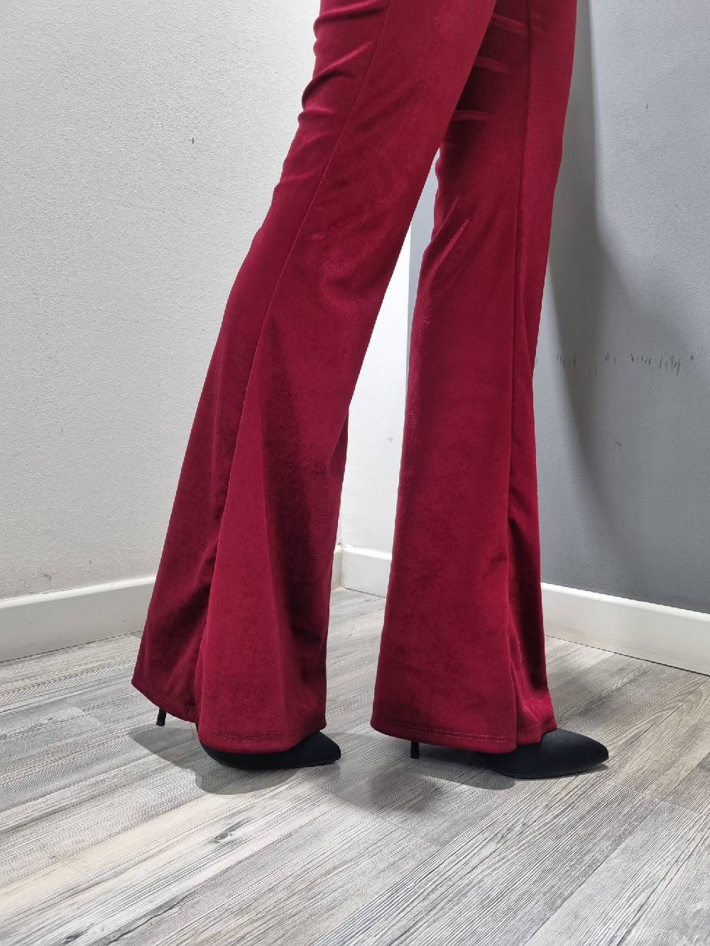 Le Chicche Pantalone Velluto Zampa Negozio online di fabbrica