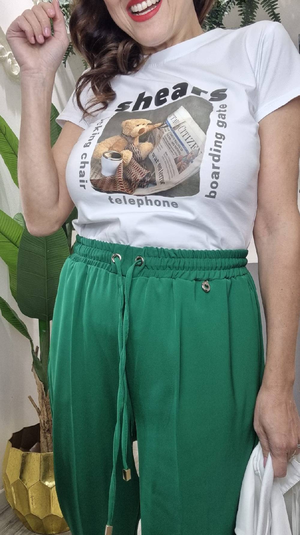 Le Chicche Pantalone Verde 213 Prezzo di fabbrica