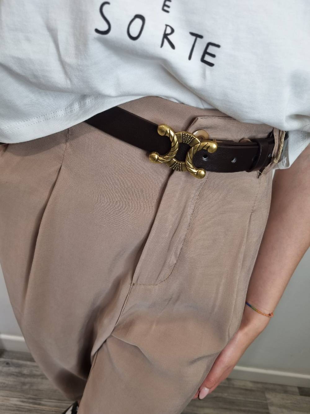 Le Chicche Pantalone Nocciola 321 Officina