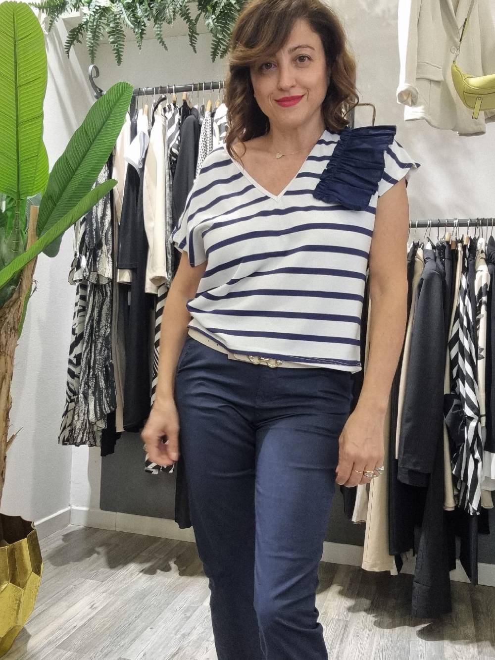 Le Chicche Pantalone Blu Navy Acquista Ora