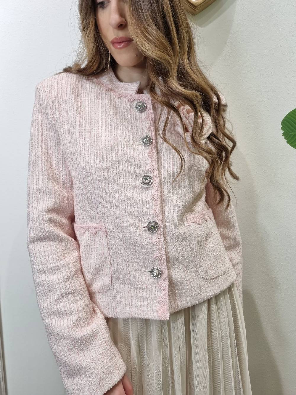 Le Chicche Giacca Tweed Pink Shopping online