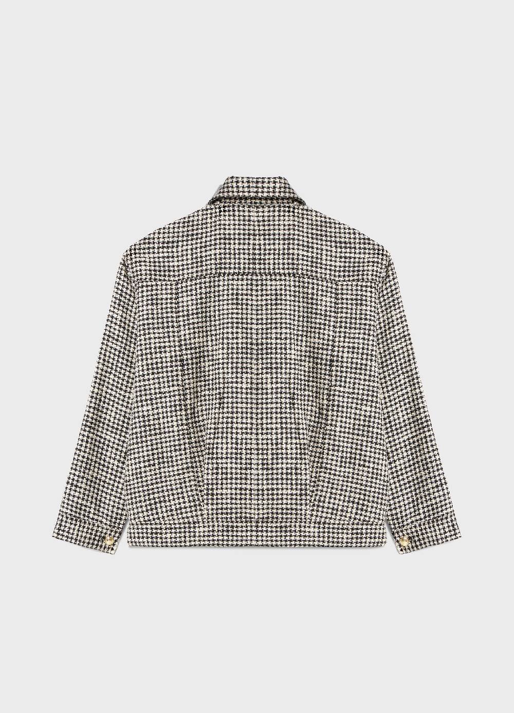 LES COPAINSChore jacket motivo pied de poule Presa