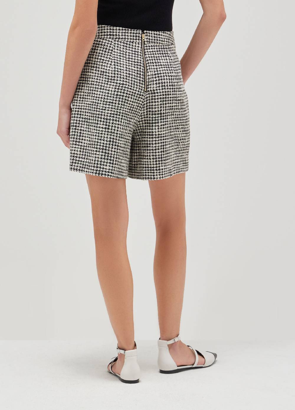LES COPAINSPantaloni short motivo pied de poule Offerta