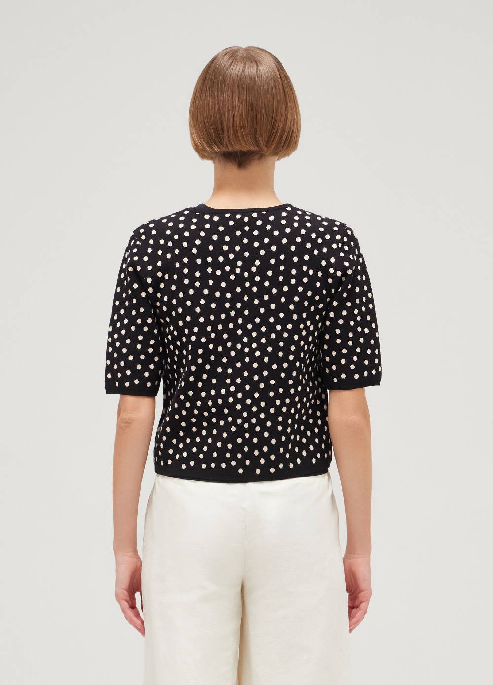 LES COPAINSCardigan tricot a pois Economico