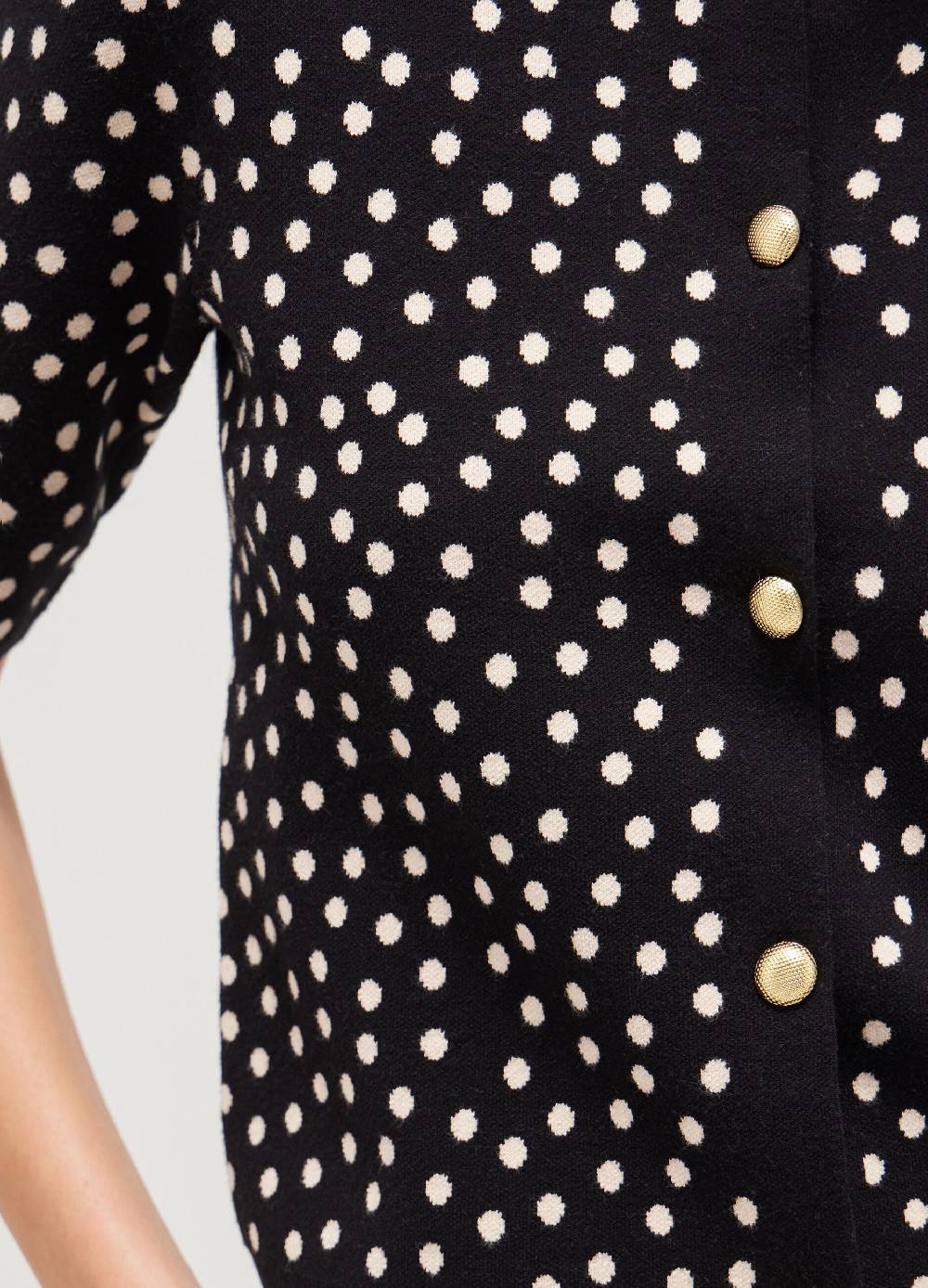 LES COPAINSCardigan tricot a pois Economico