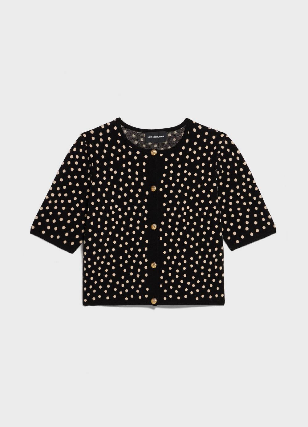 LES COPAINSCardigan tricot a pois Economico