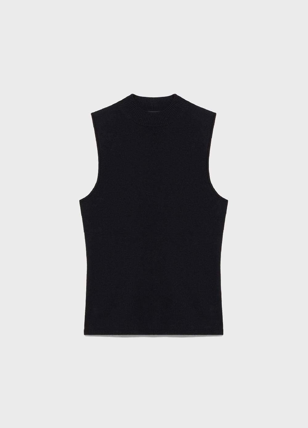LES COPAINSTop smanicato tricot a lupetto Vendita Calda