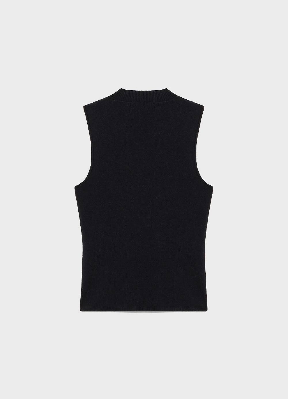 LES COPAINSTop smanicato tricot a lupetto Vendita Calda