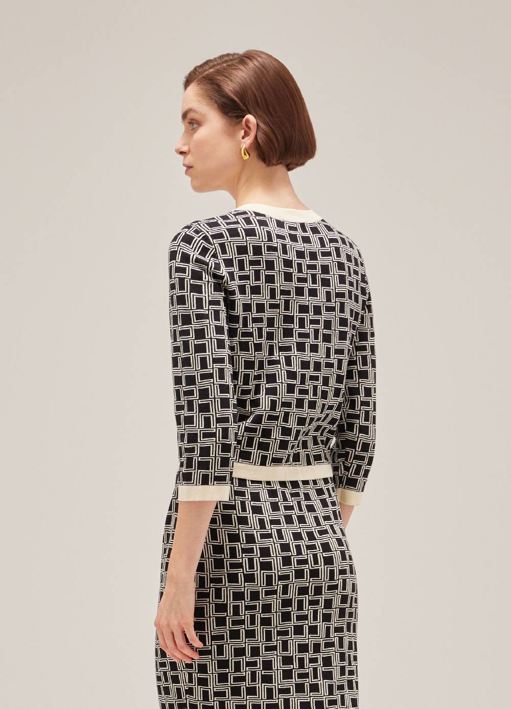 LES COPAINSCardigan tricot in puro cotone In Saldo