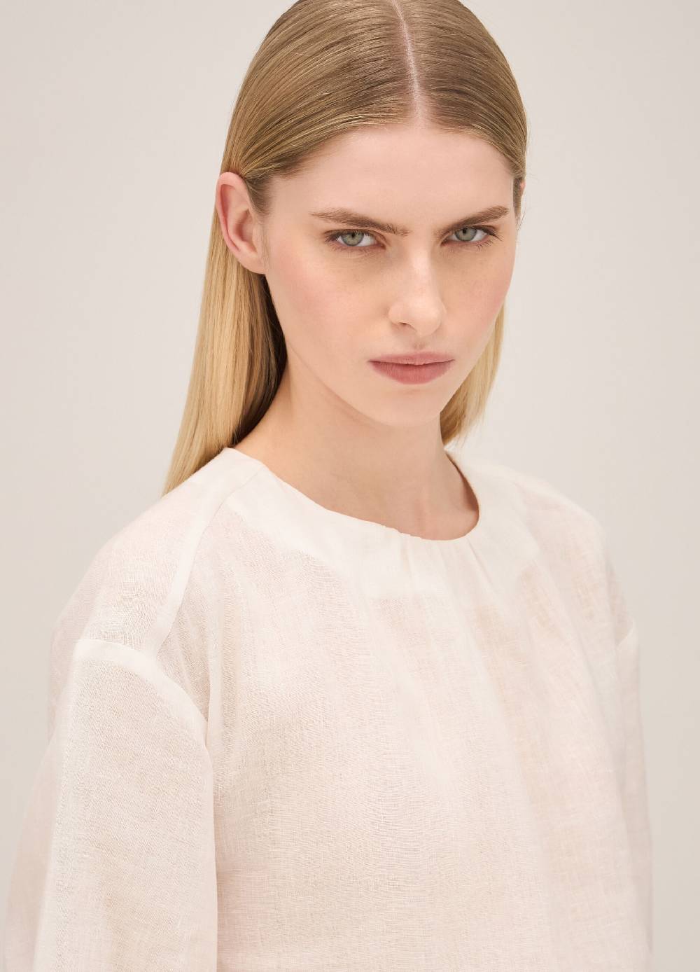 LES COPAINSBlusa a palloncino in lino Fino Al -60%