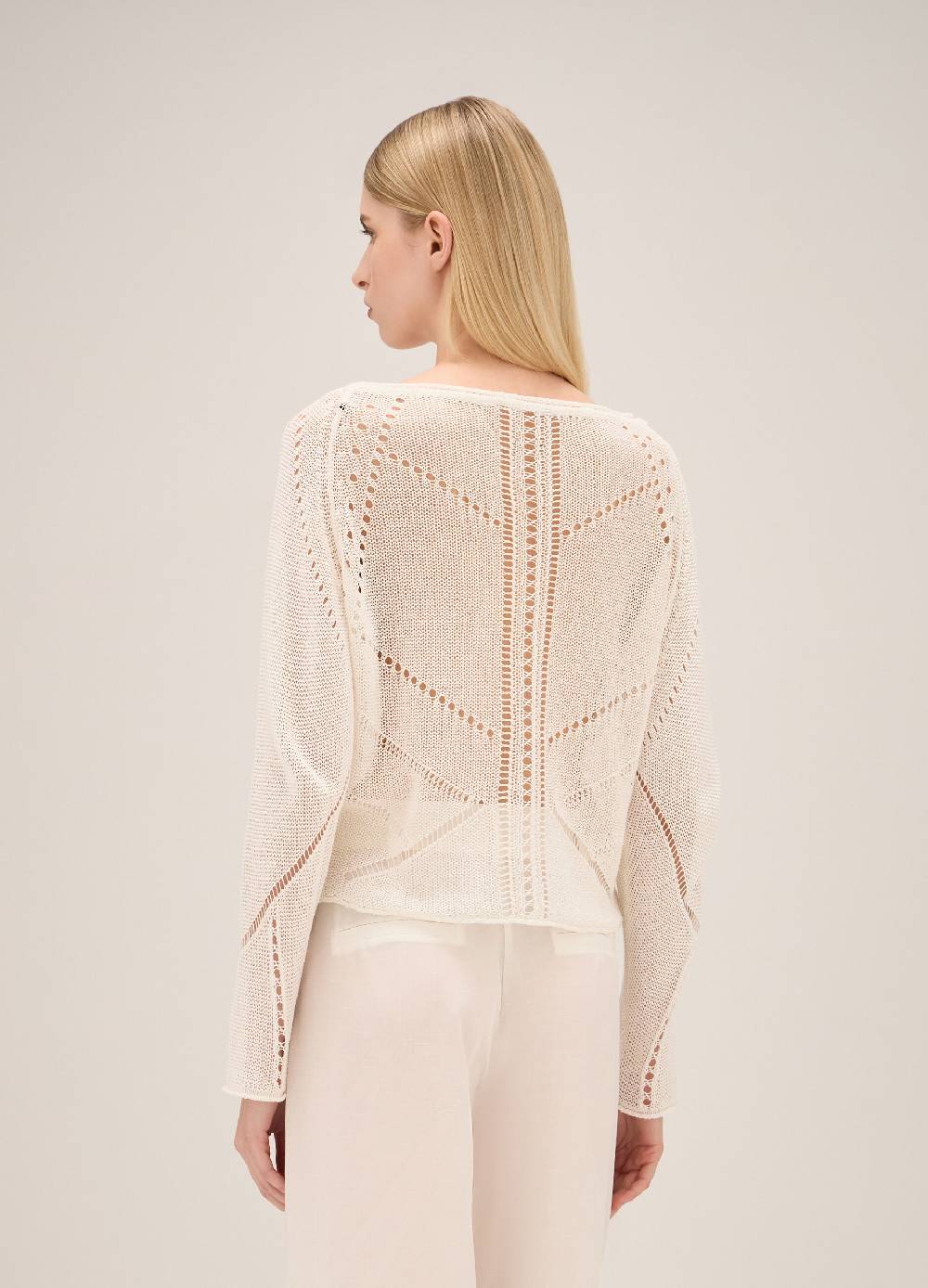 LES COPAINSMaglia tricot traforata Sottocosto