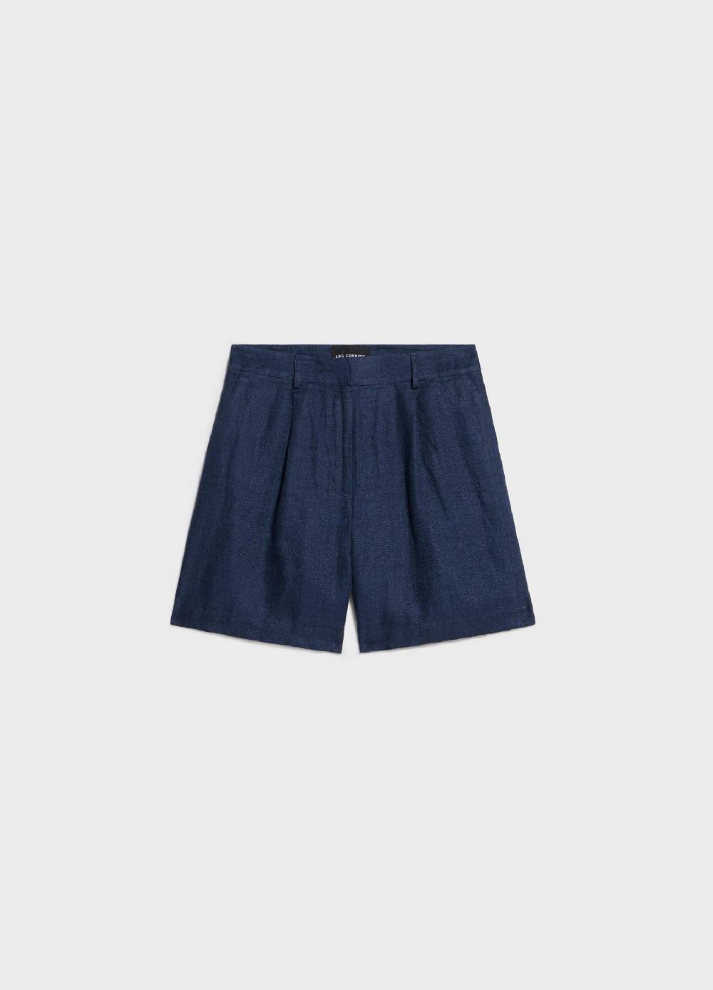 LES COPAINSPantaloni short in lino effetto denim Novità