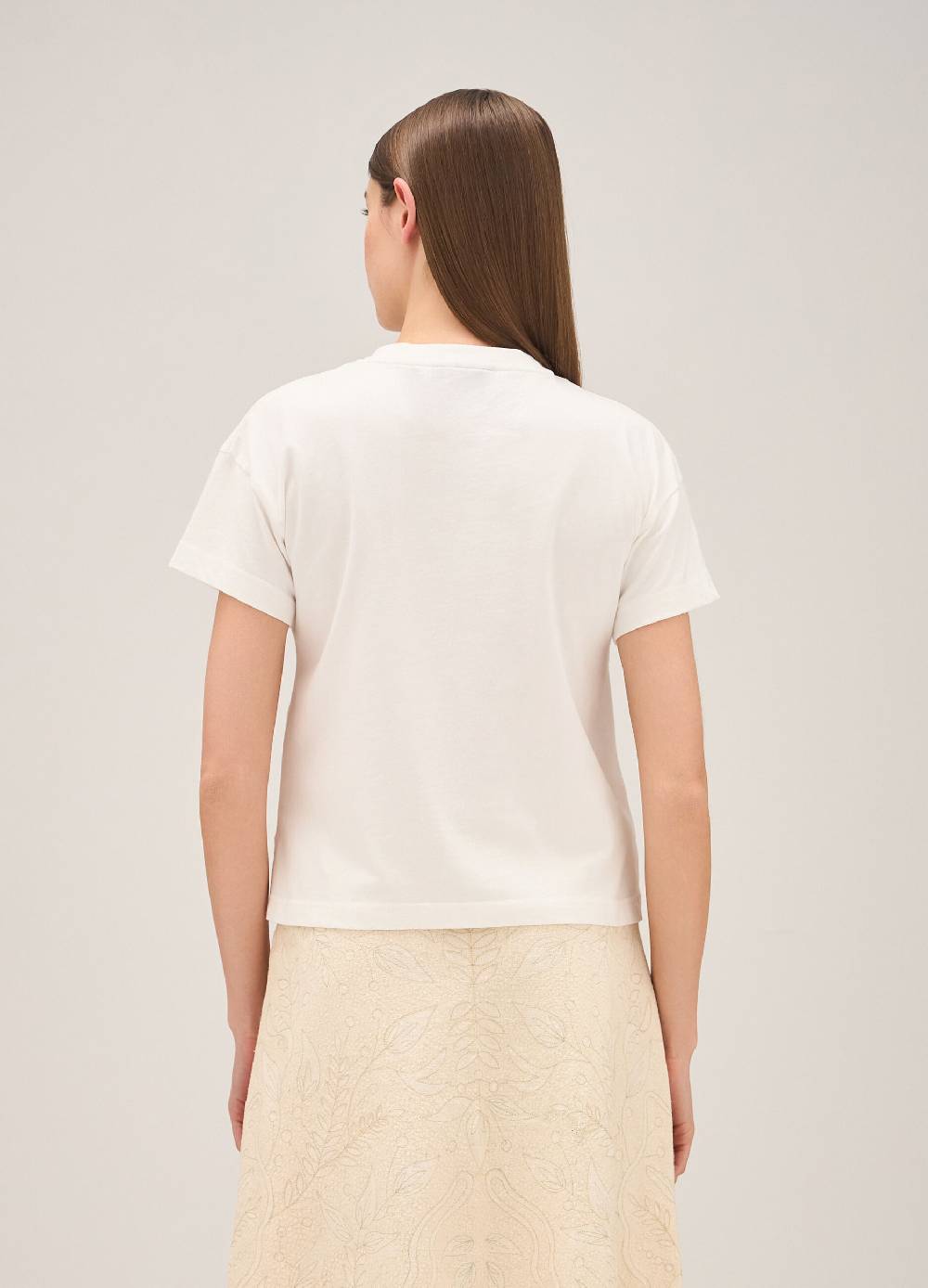 LES COPAINST-shirt in cotone con perline applicate Online