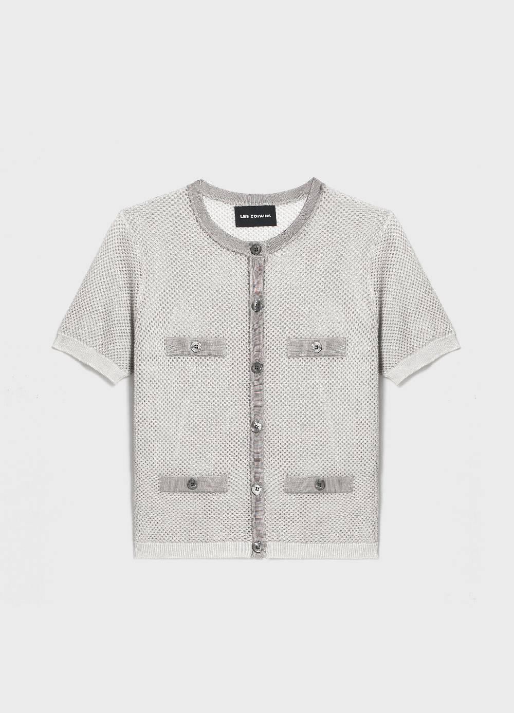LES COPAINSCardigan tricot a maniche corte Saldi