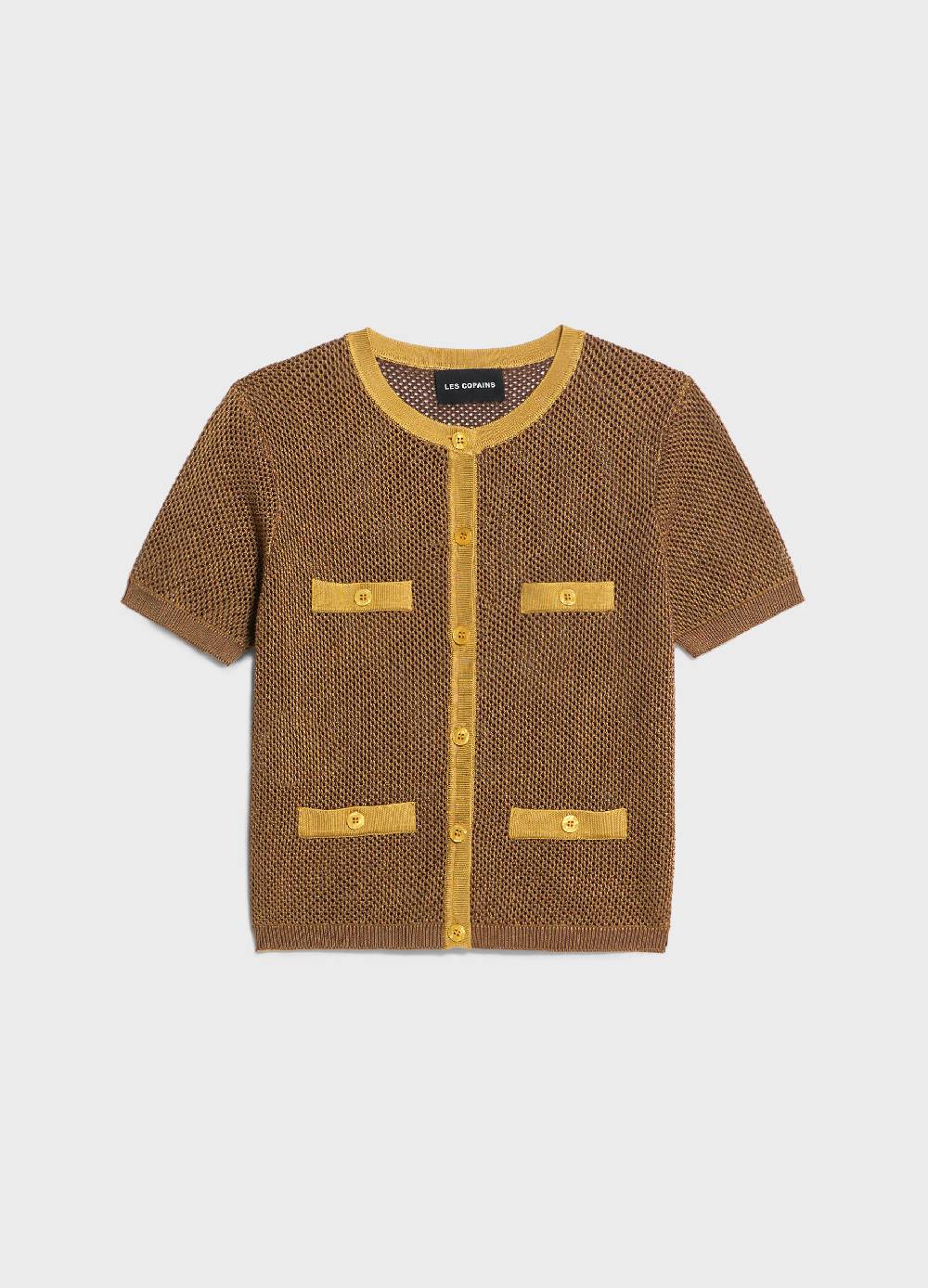 LES COPAINSCardigan tricot a maniche corte Offerte