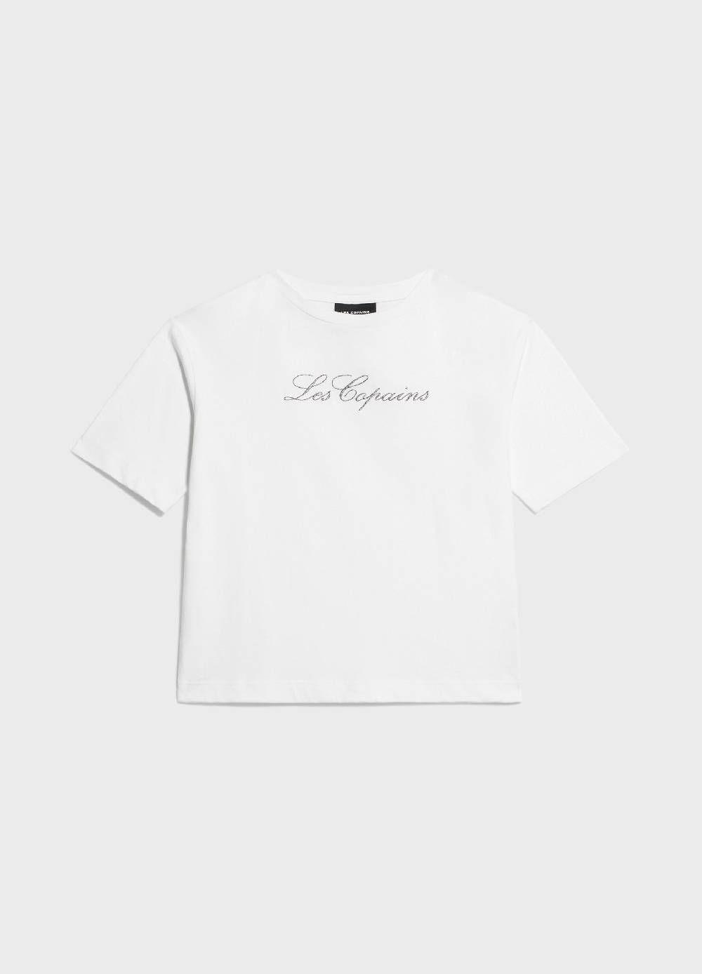 LES COPAINST-shirt con lettering glitter Saldi Di Fabbrica