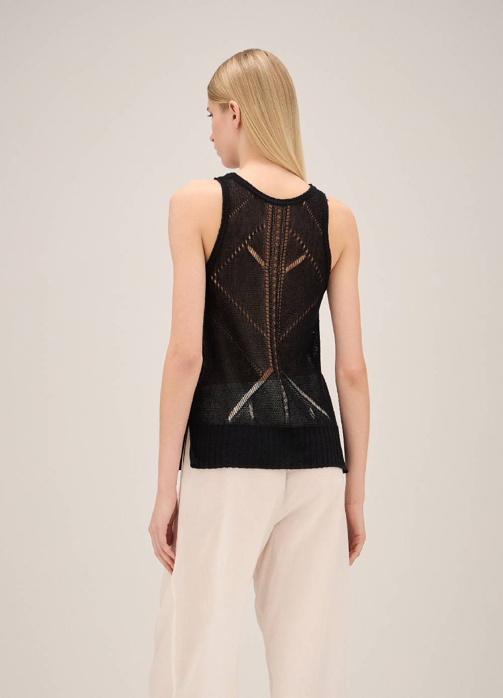 LES COPAINSCanotta tricot traforata Italia