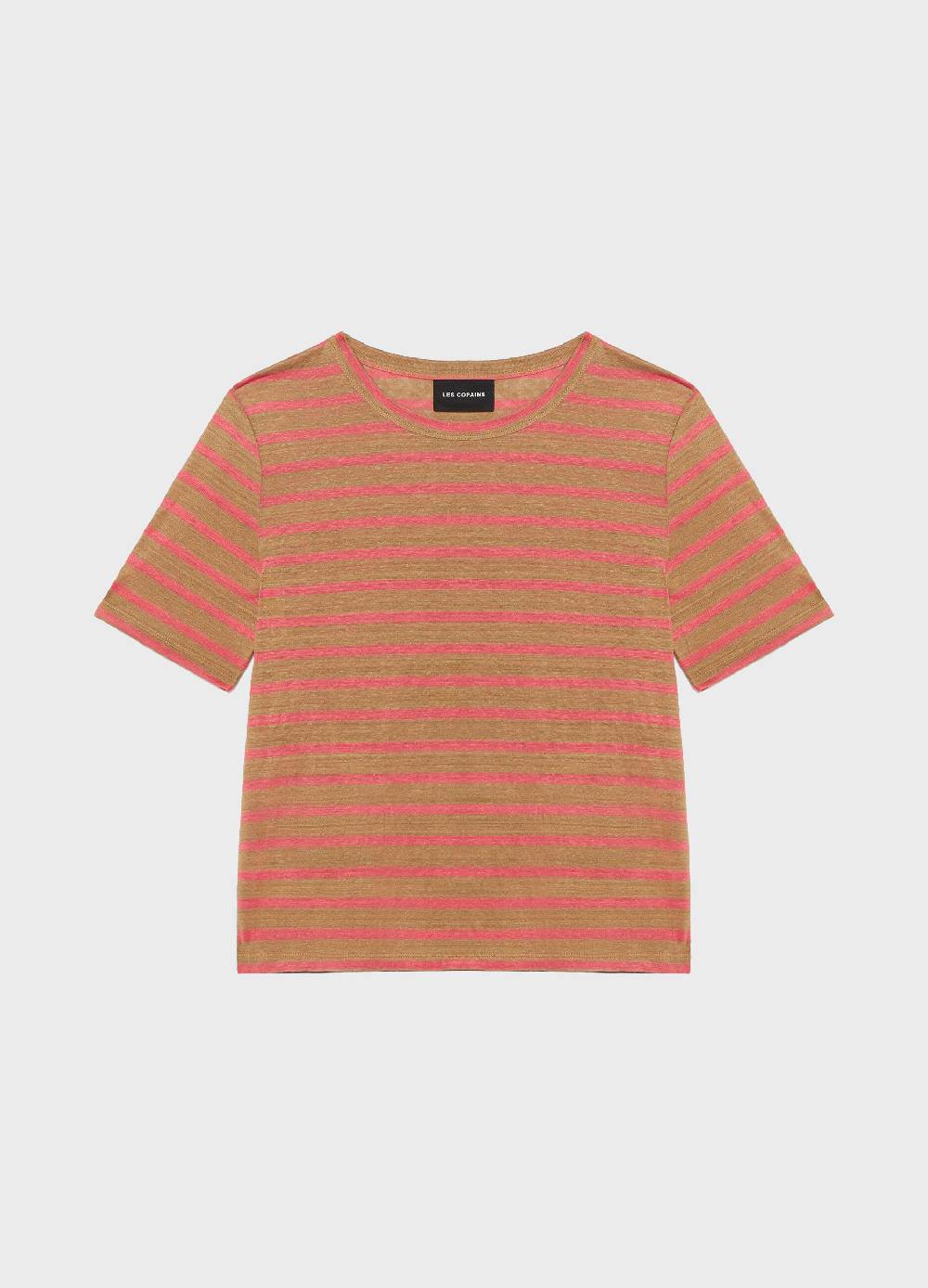 LES COPAINST-shirt a righe in lino Nuovo