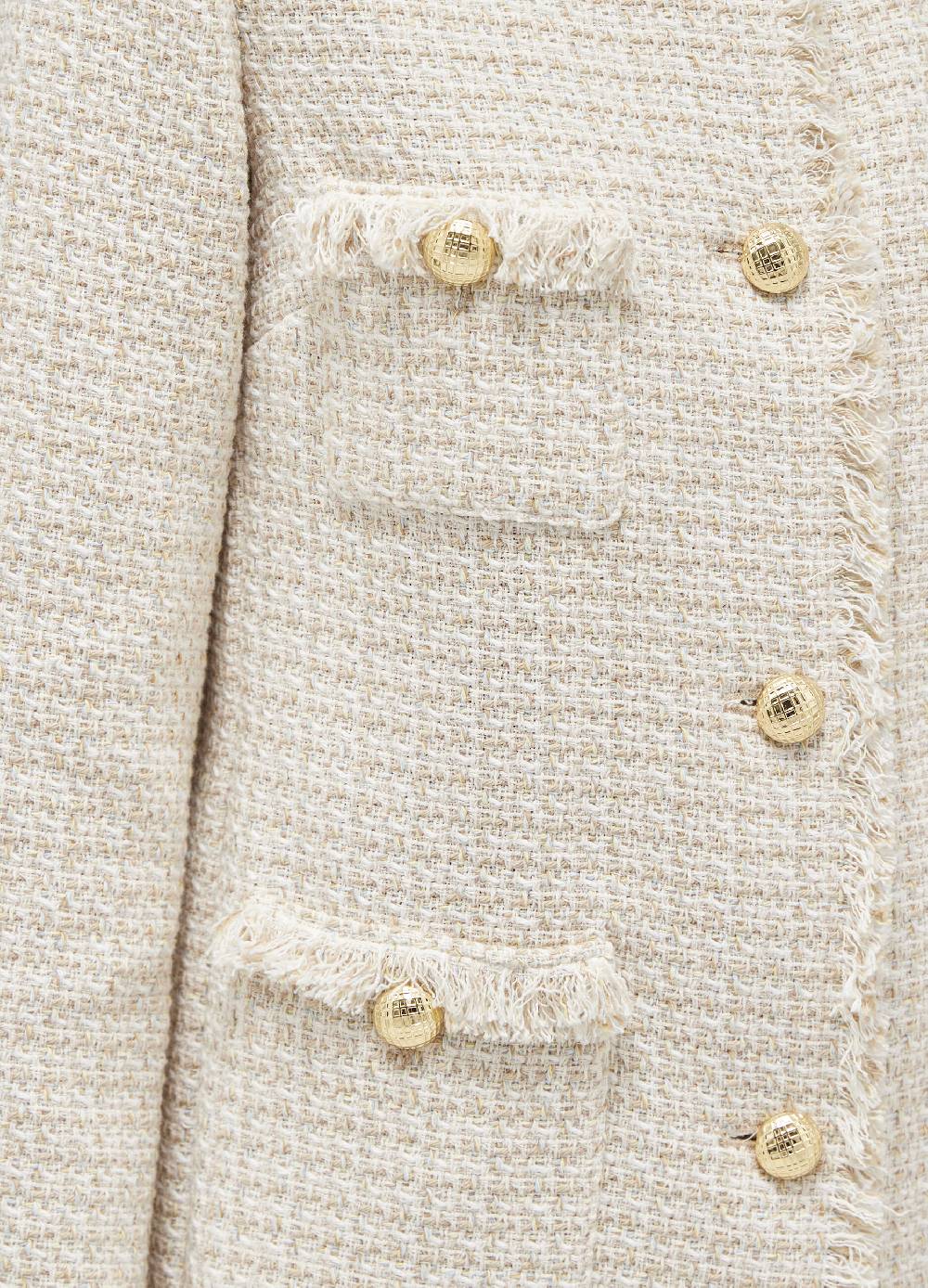 LES COPAINSBlazer lungo effetto tweed Qualità