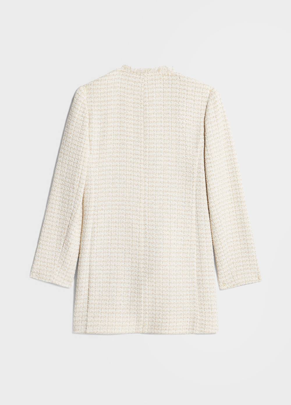 LES COPAINSBlazer lungo effetto tweed Qualità
