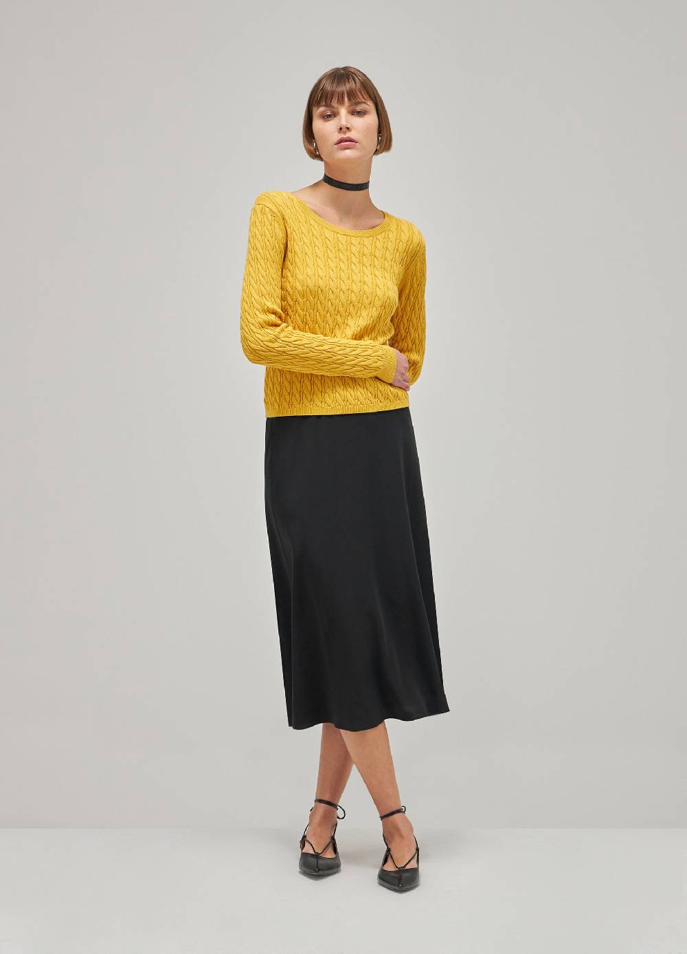 LES COPAINSMaglione tricot in cotone e seta Prezzo Ridotto