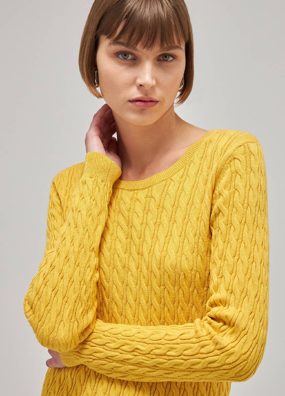 LES COPAINSMaglione tricot in cotone e seta Prezzo Ridotto