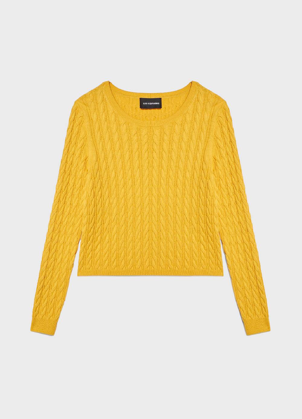 LES COPAINSMaglione tricot in cotone e seta Prezzo Ridotto
