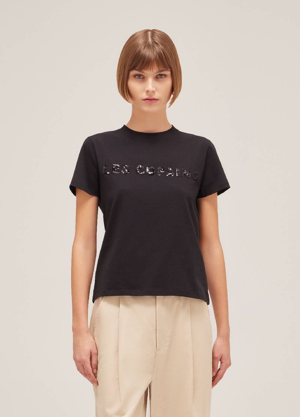 LES COPAINST-shirt a mezza manica in cotone stretch Presa