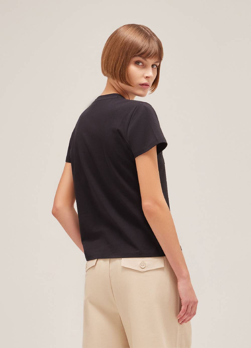 LES COPAINST-shirt a mezza manica in cotone stretch Presa