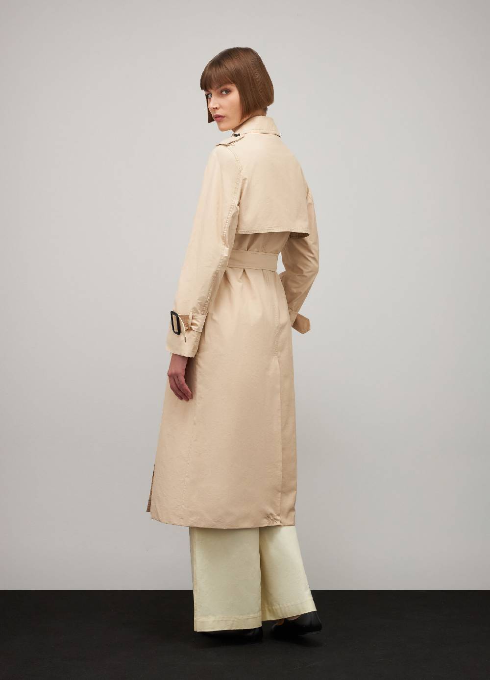 LES COPAINSTrench coat in misto cotone Economico