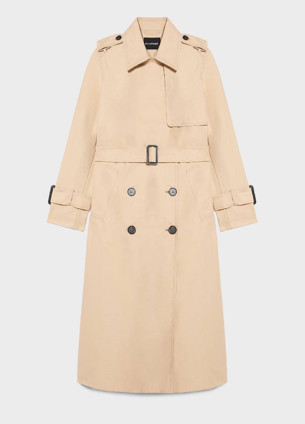 LES COPAINSTrench coat in misto cotone Economico