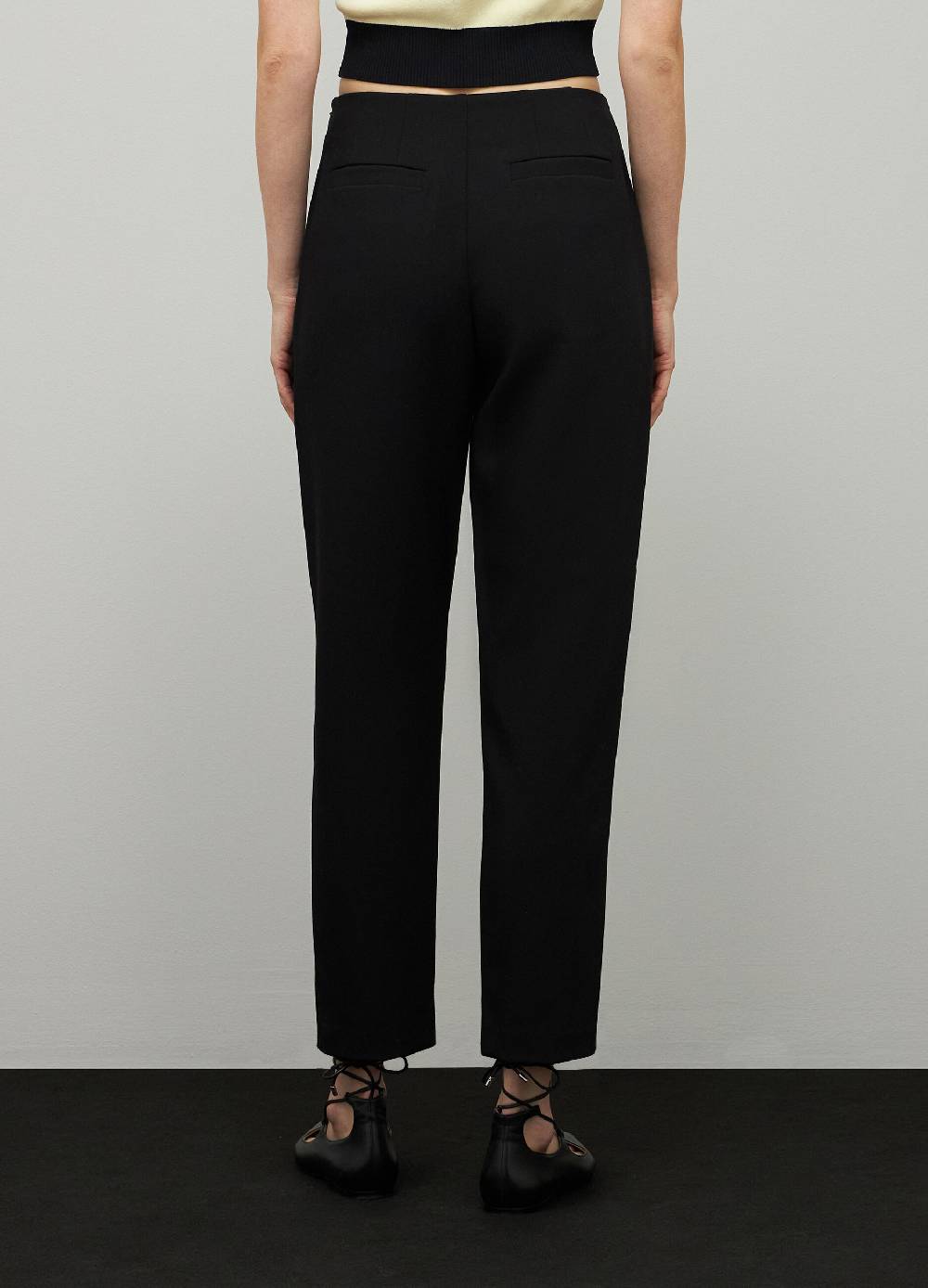 LES COPAINSPantaloni slouchy in crepe Offerte