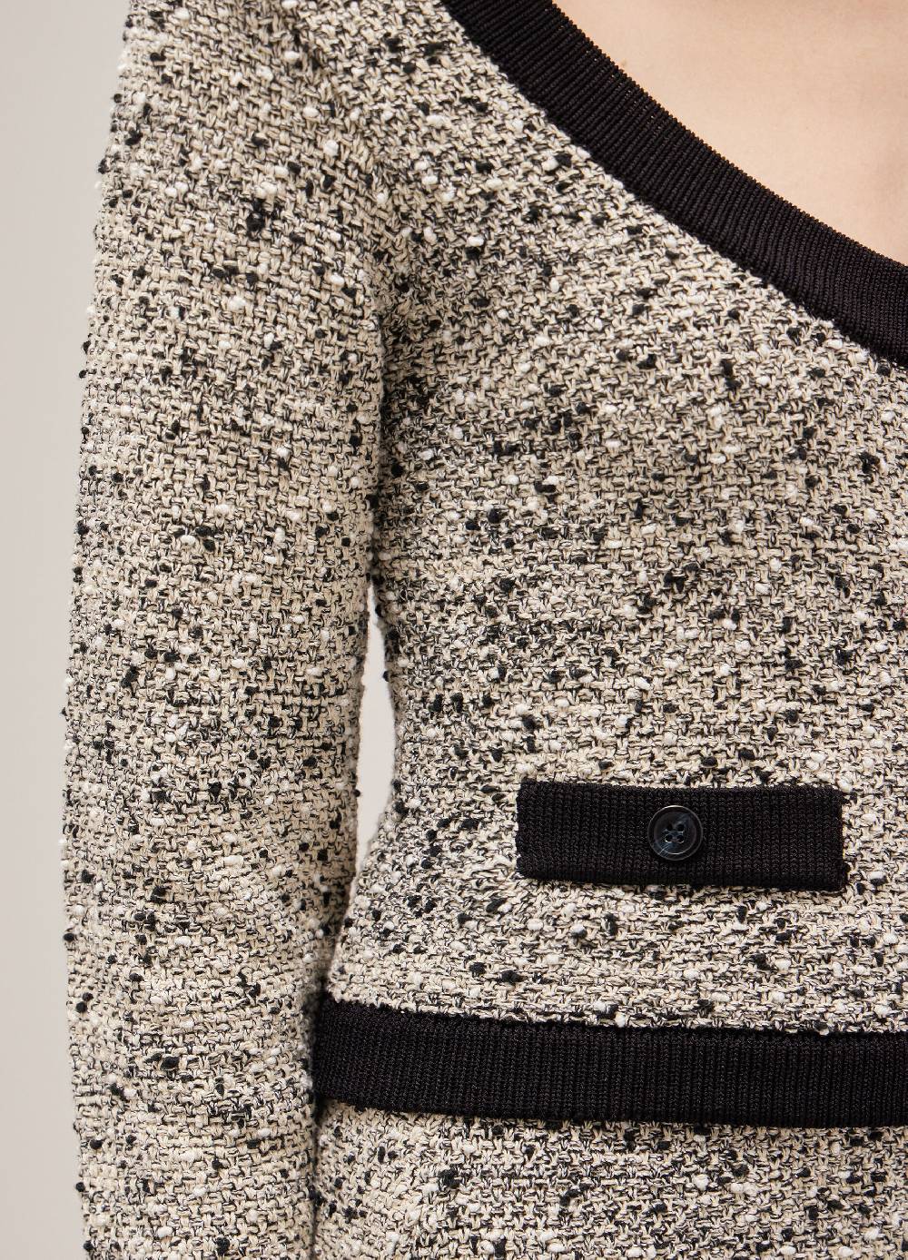 LES COPAINSCardigan tricot effetto bouclé Vendita Calda