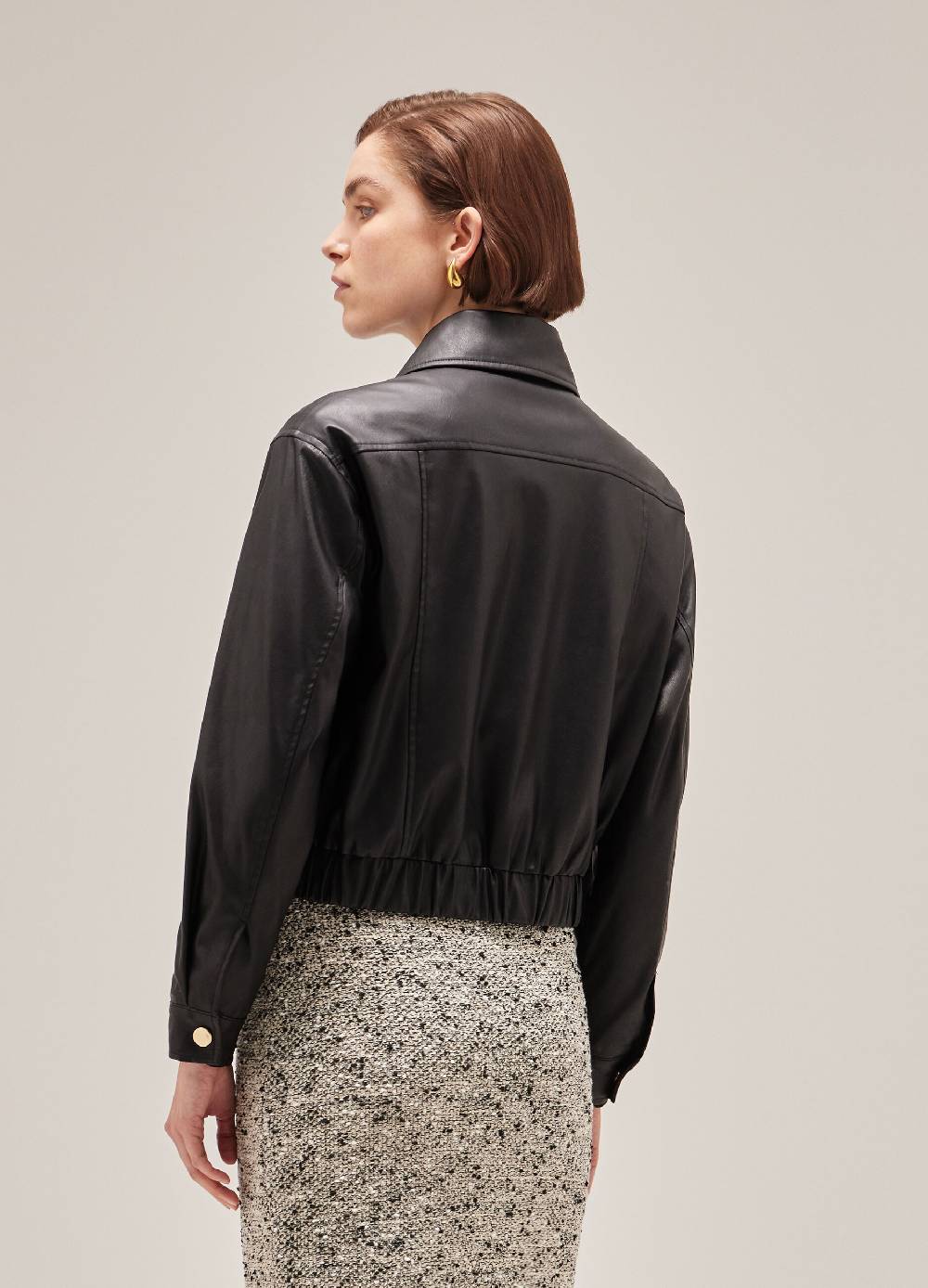 LES COPAINSBomber cropped in ECOpelle Ultimi tre giorni