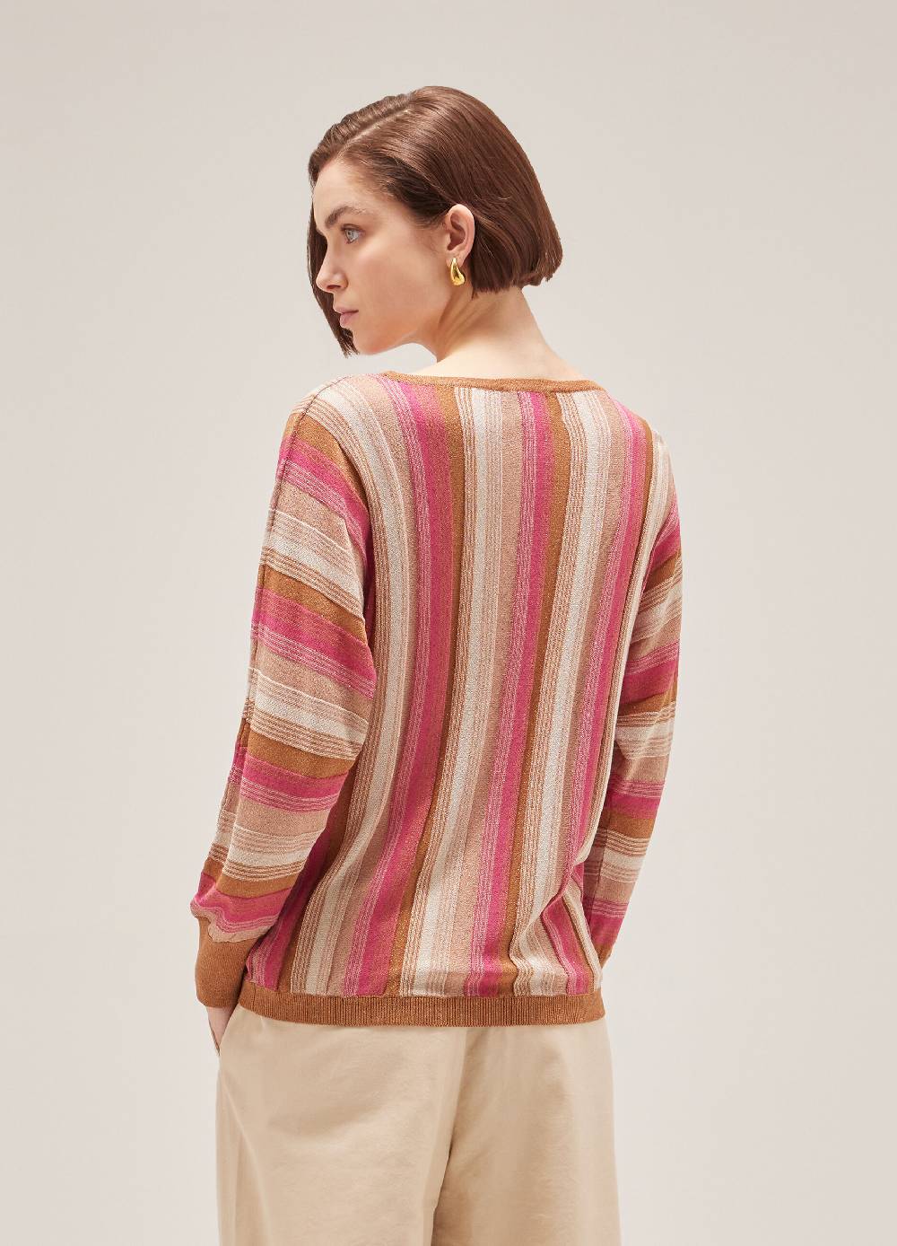LES COPAINSMaglione tricot a righe Italia