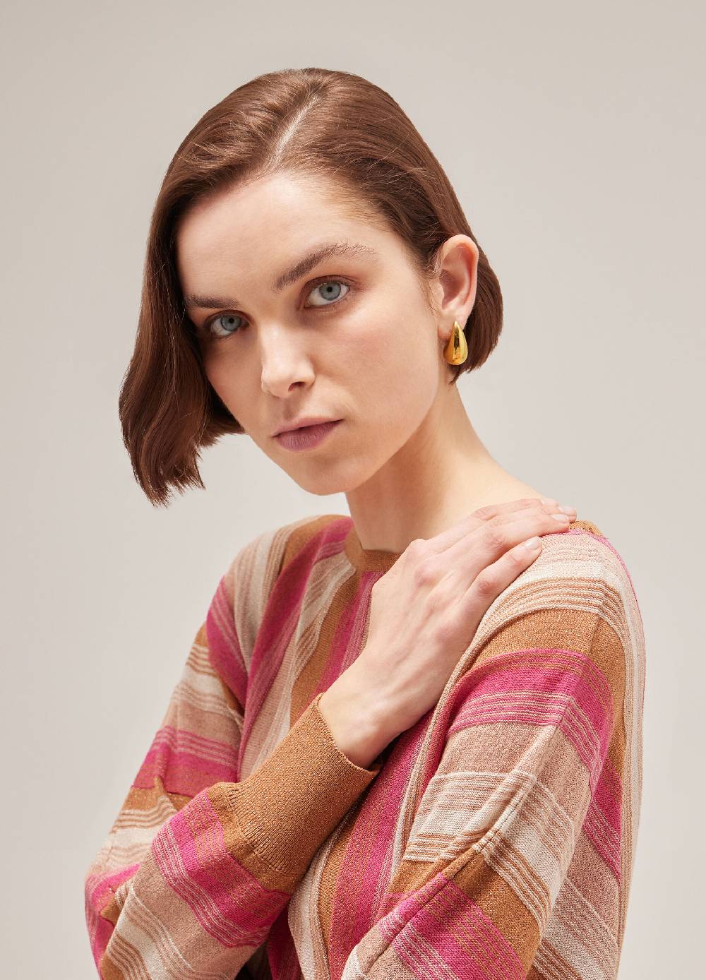 LES COPAINSMaglione tricot a righe Italia